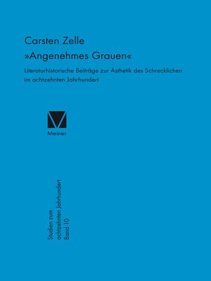 cover image of »Angenehmes Grauen«